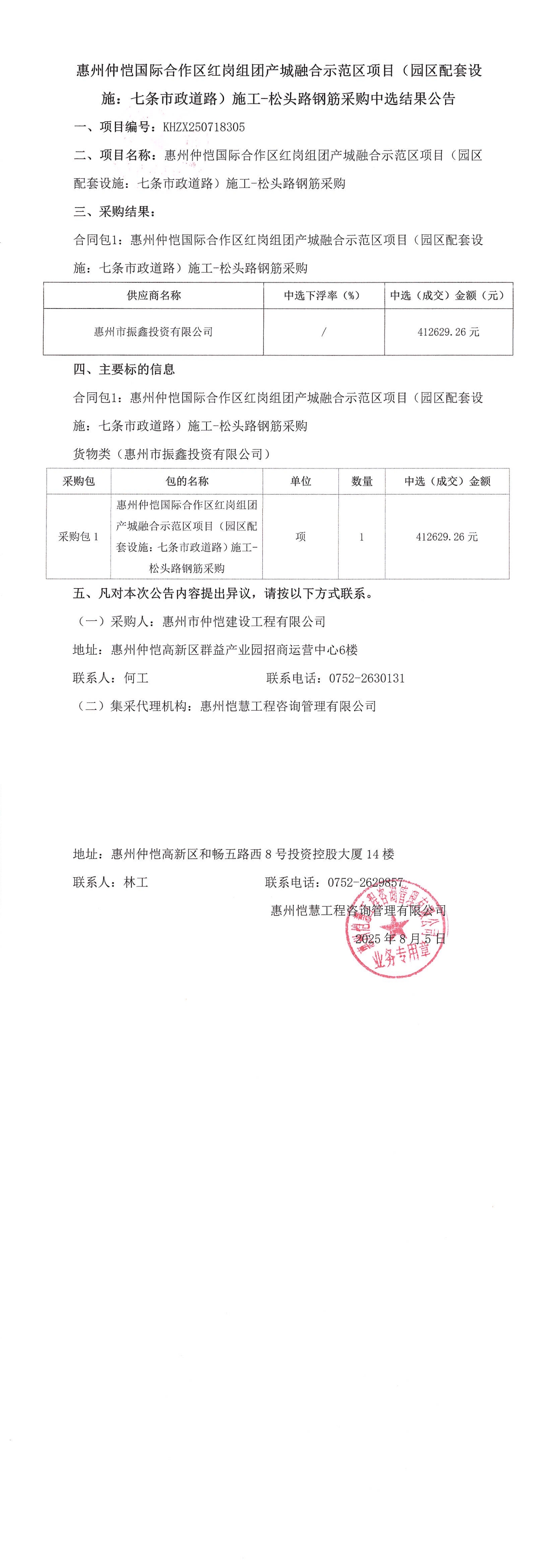 中選結(jié)果公告-惠州仲愷國際合作區(qū)紅崗組團(tuán)產(chǎn)城融合示范區(qū)項(xiàng)目（園區(qū)配套設(shè)施：七條市政道路）施工-松頭路鋼筋采購_00.jpg